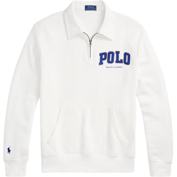 Polo Ralph Lauren  White Logo Velour Pullover Sweatshirt. MNPOKNI16824158-100
