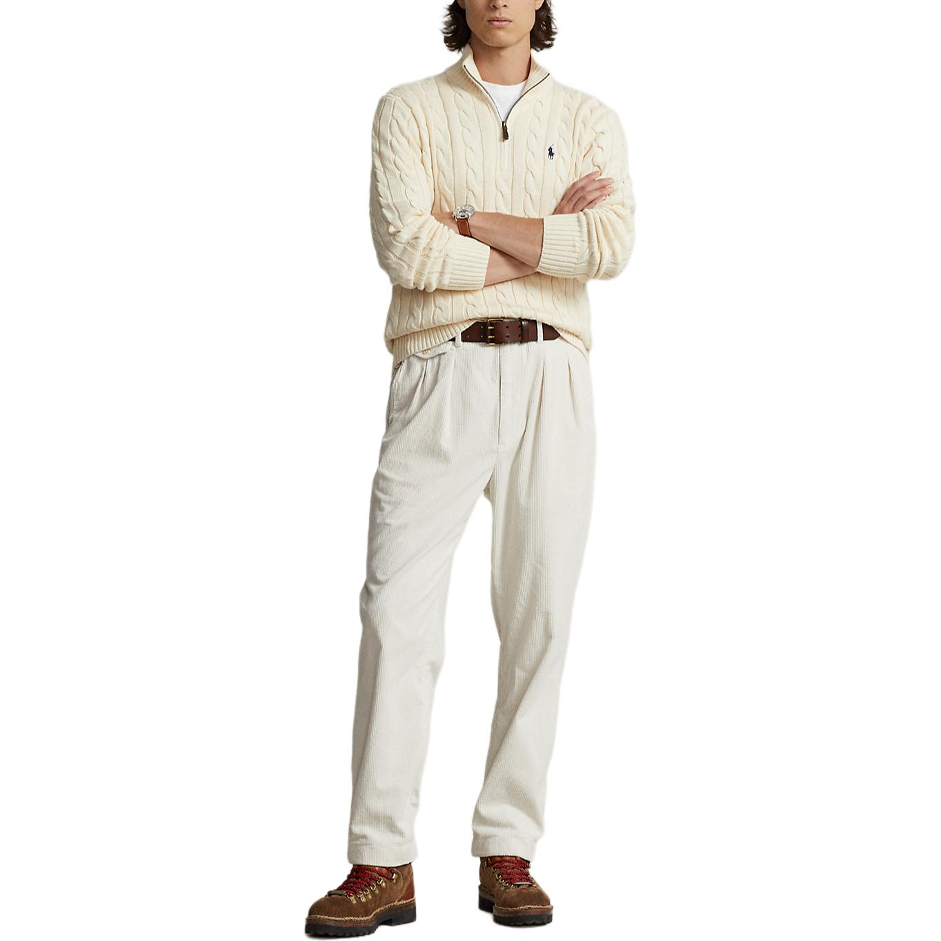 Polo Ralph Lauren  White Long Sleeve Knit Sweater with Pony Logo Embroidery. 710810841-015 圖 7