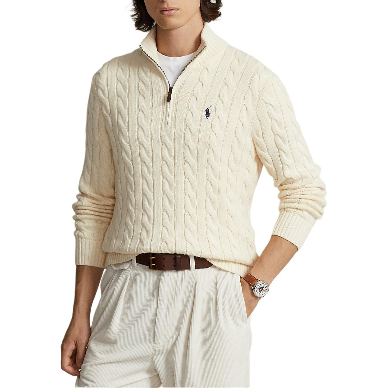 Polo Ralph Lauren  White Long Sleeve Knit Sweater with Pony Logo Embroidery. 710810841-015 圖 8