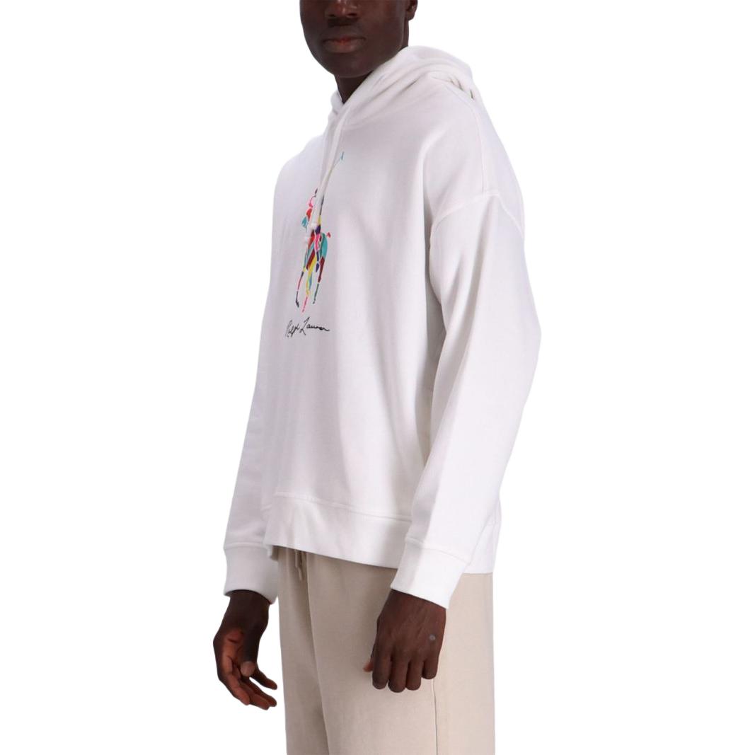 Polo Ralph Lauren  White Loose-Fit Hoodie with Letter Print. 710926613-001 圖 5