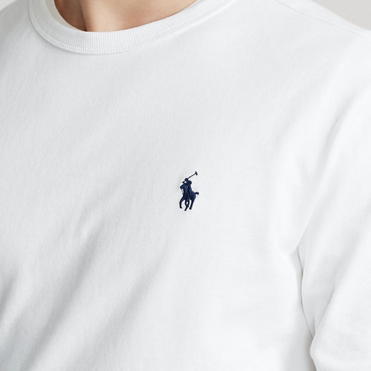 Details for Polo Ralph Lauren Camiseta Casual Blanca de Manga Larga y Cuello Redondo. MNPOTSH16820170-100