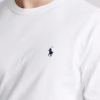 Details for Polo Ralph Lauren 白色素面長袖圓領休閒T恤 MNPOTSH16820170-100