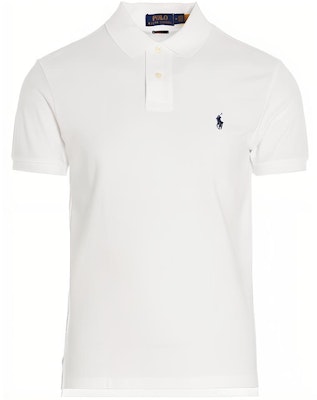 Polo Ralph Lauren White Short-Sleeve Polo Shirt with Embroidered Logo. 548797-001 Buy Polo Ralph Lauren White Short-Sleeve Polo Shirt with Embroidered Logo. 548797-001