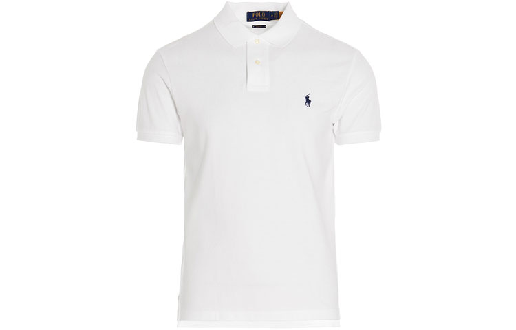 Order Polo Ralph Lauren  White Short-Sleeve Polo Shirt with Embroidered Logo. 548797-001