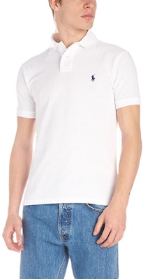 Polo Ralph Lauren White Short-Sleeve Polo Shirt with Embroidered Logo. 548797-001 Shop Polo Ralph Lauren White Short-Sleeve Polo Shirt with Embroidered Logo. 548797-001