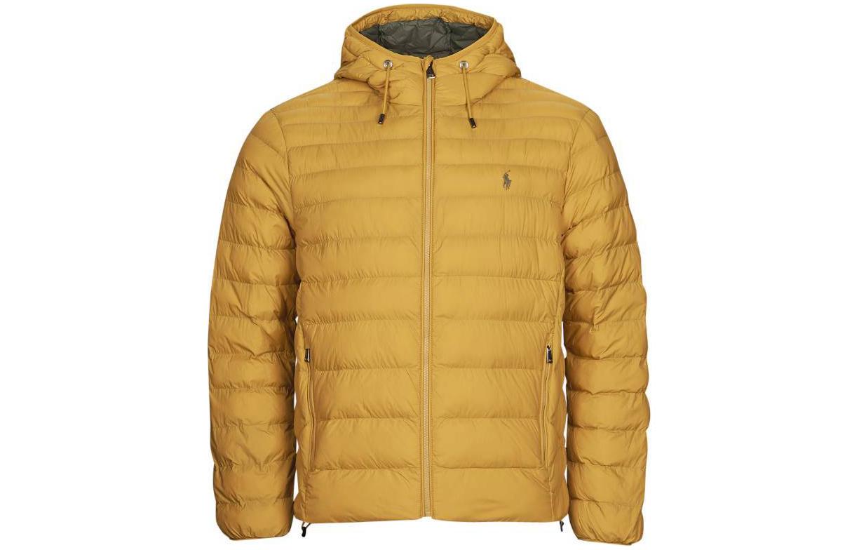 Polo Ralph Lauren  Yellow Hooded Solid Zip Cotton Jacket 710847097-005