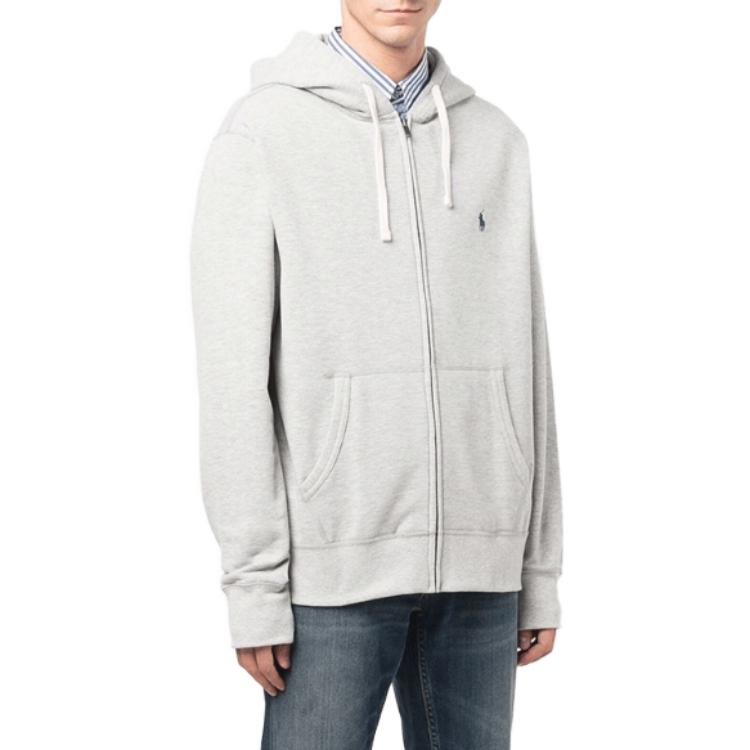 Purchase Polo Ralph Lauren 灰色拉链连帽衫. 710813297-002
