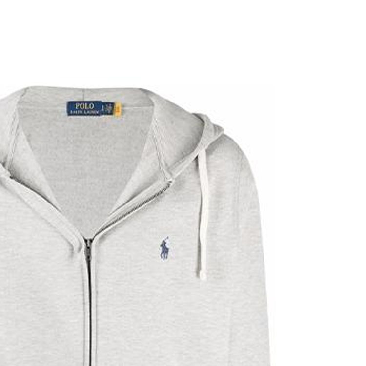 Cheap Polo Ralph Lauren 灰色拉链连帽衫. 710813297-002