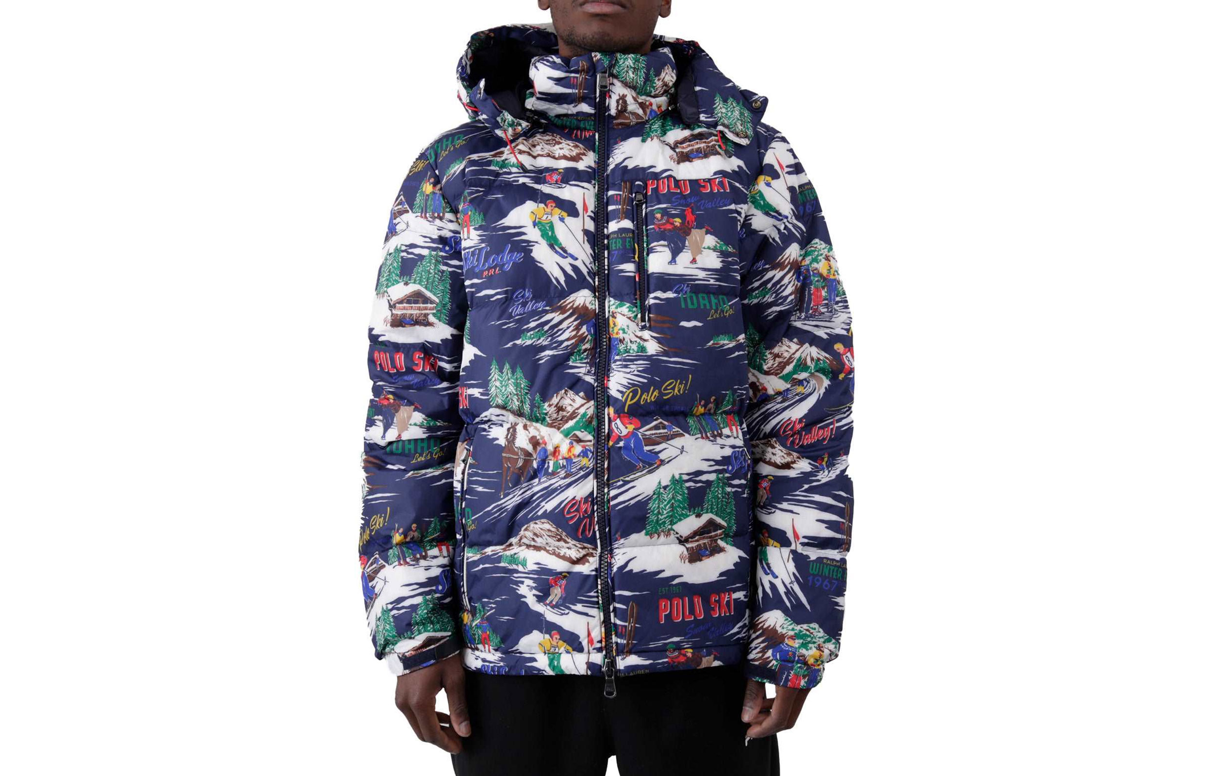 Order Polo Ralph Lauren 全印花可拆帽羽绒夹克 - 多色. 710919262-001