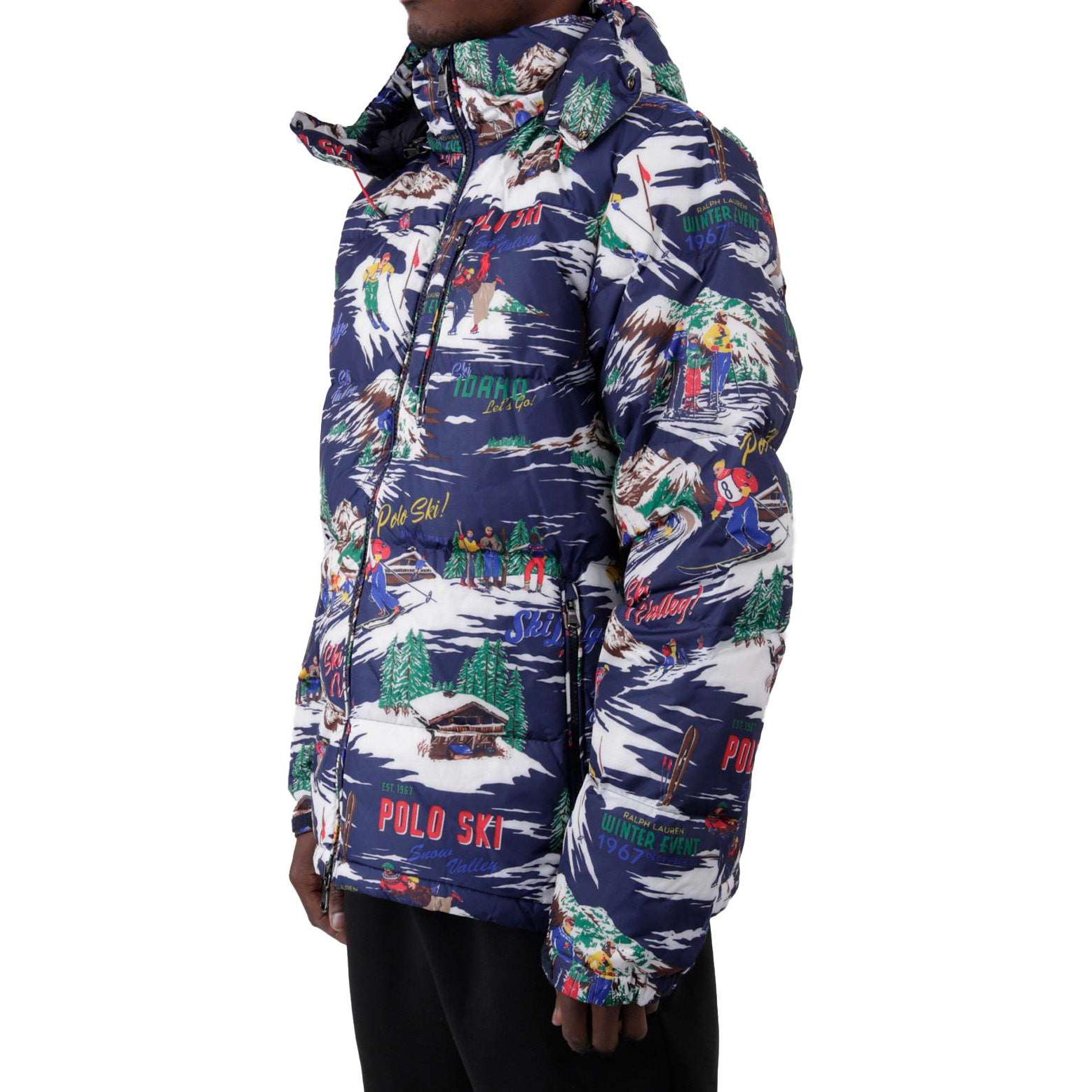 Lookbook Polo Ralph Lauren 全印花可拆帽羽绒夹克 - 多色. 710919262-001