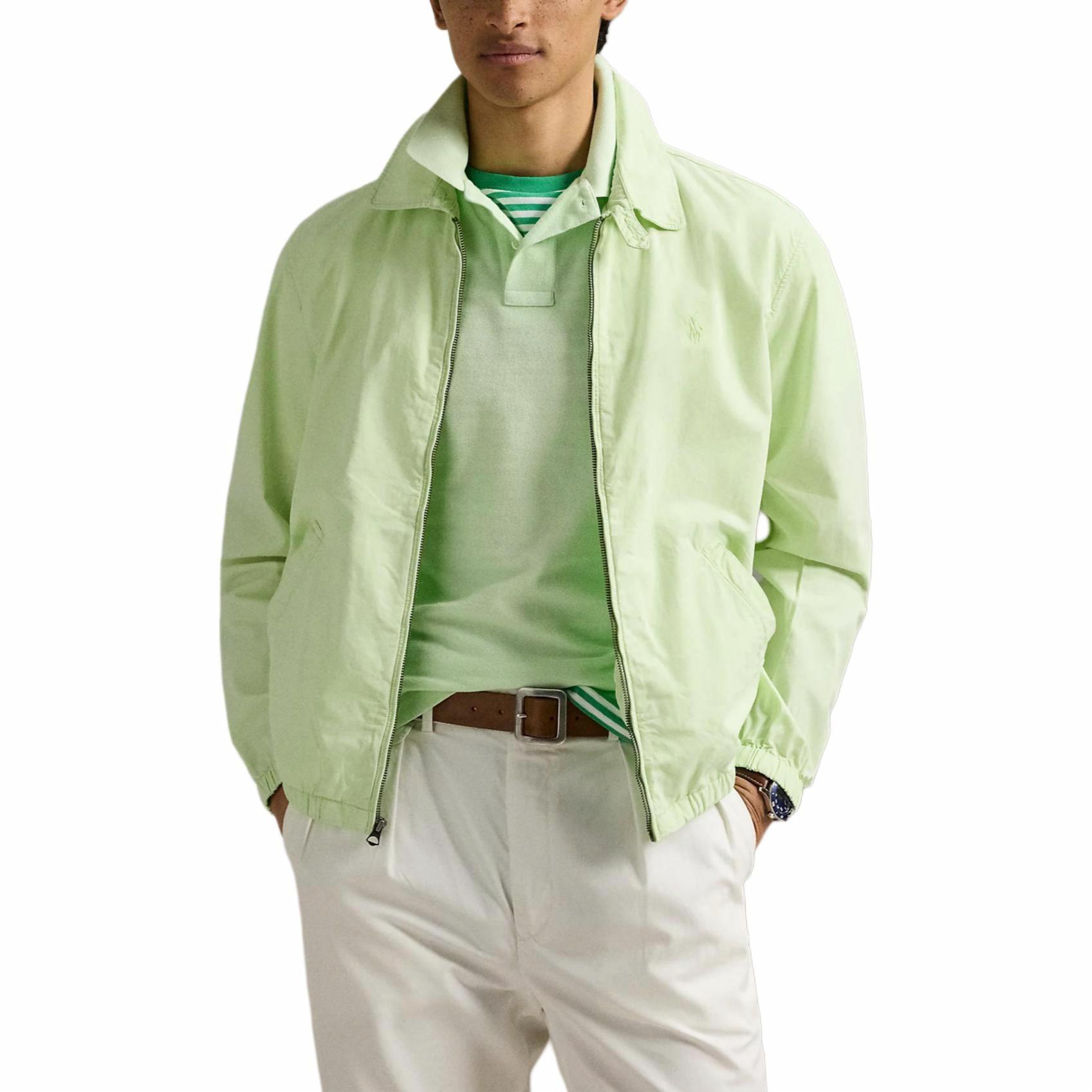 Shop ポロラルフローレン ベイポート ソリッド長袖ジャケット - ミネラル染めリーフ柄 710961831-001