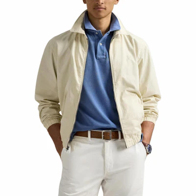 Polo Ralph Lauren Bayport Mineral-Dyed Long Sleeve Jaket Putih. 710961831-002 Shop Polo Ralph Lauren Bayport Mineral-Dyed Long Sleeve Jaket Putih. 710961831-002