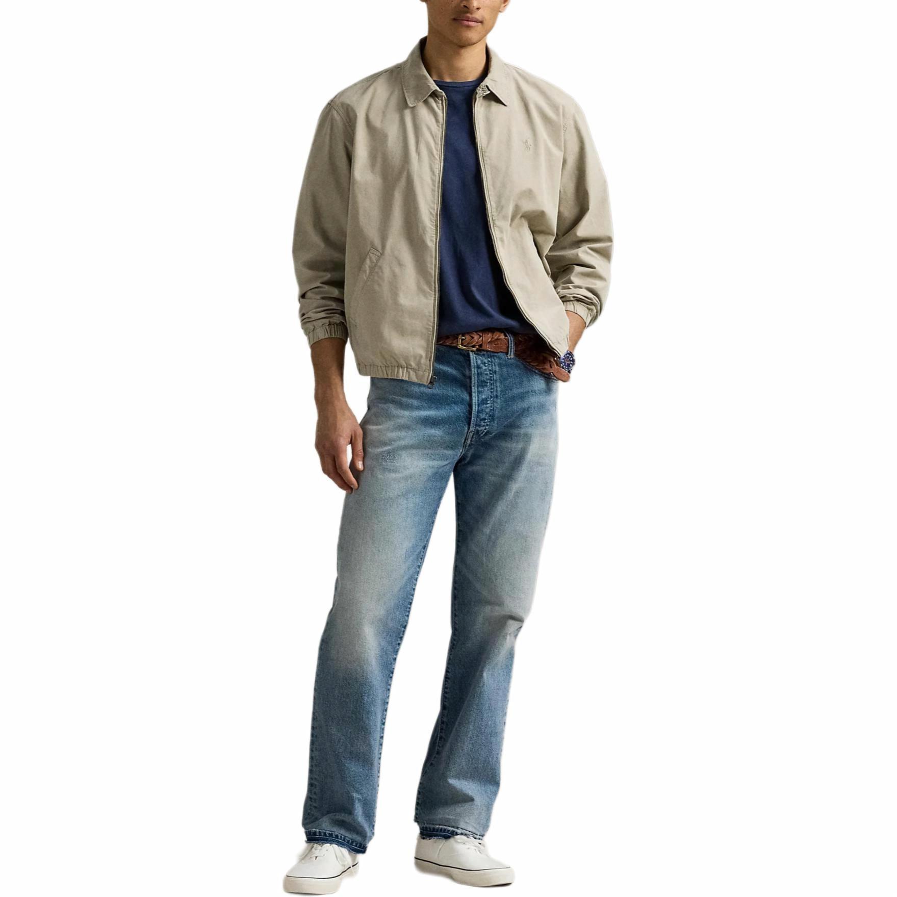 Lookbook Polo Ralph Lauren Bayport橄榄绿色长袖外套 矿物染色。 710961831-003