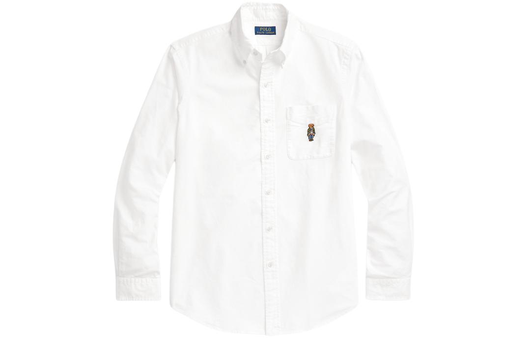 Polo Ralph Lauren Bear Embroidered Long Sleeve Shirt SS24  White. MNPOWOV16823488-100 圖 2