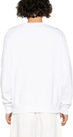 Shop Polo Ralph Lauren Bear Graphic Crewneck Sweatshirt Long Sleeve White 710853308-028