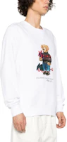 Purchase Polo Ralph Lauren Bear Graphic Crewneck Sweatshirt Long Sleeve White 710853308-028