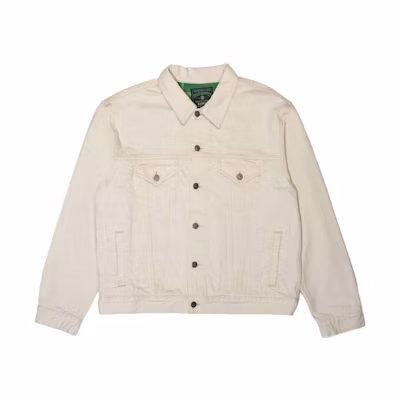 Polo Ralph Lauren Beige Denim Jacket with Solid Logo Patch Long Sleeve 710917153-001