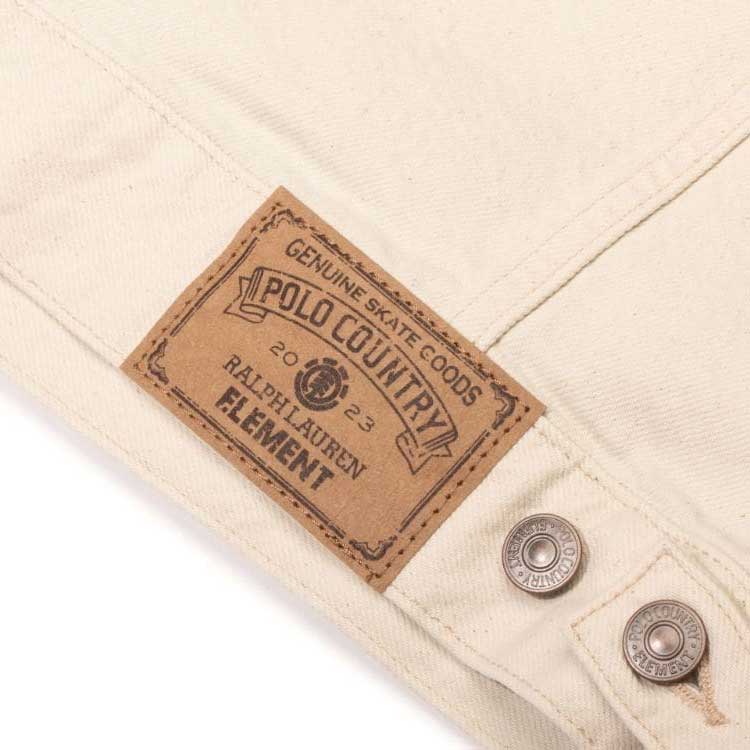 Polo Ralph Lauren Beige  Denim Jacket with Solid Logo Patch Long Sleeve 710917153-001 圖 4