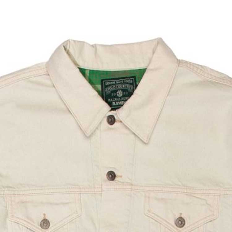 Polo Ralph Lauren Beige  Denim Jacket with Solid Logo Patch Long Sleeve 710917153-001 圖 7