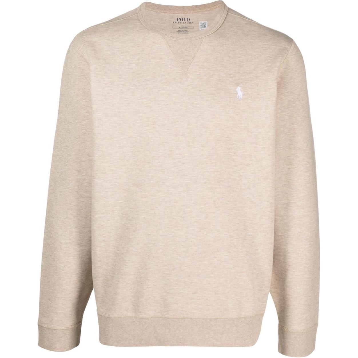 Polo Ralph Lauren Beige Crewneck Sweatshirt Men’s with Logo Embroidery. 710881519-010