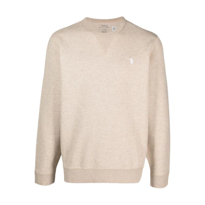 Polo Ralph Lauren Beige Crewneck Sweatshirt Men’s with Logo Embroidery. 710881519-010