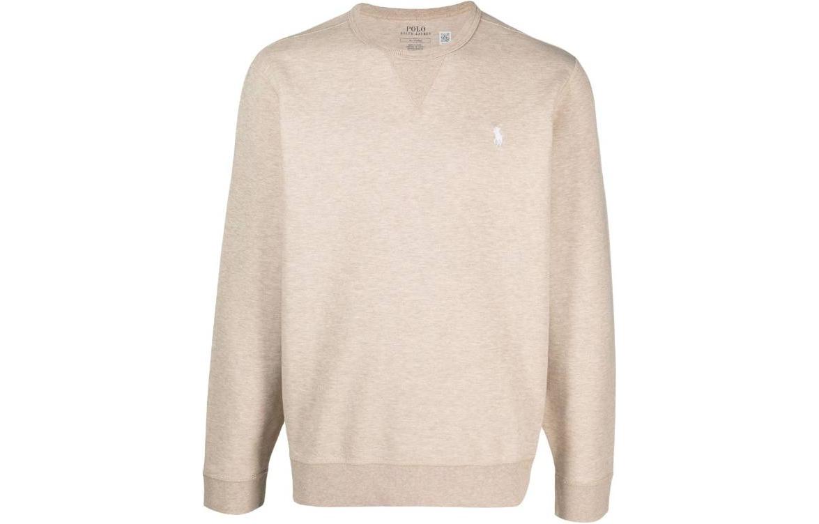 Polo Ralph Lauren Beige Crewneck Sweatshirt Men’s with Logo Embroidery. 710881519-010 圖 2