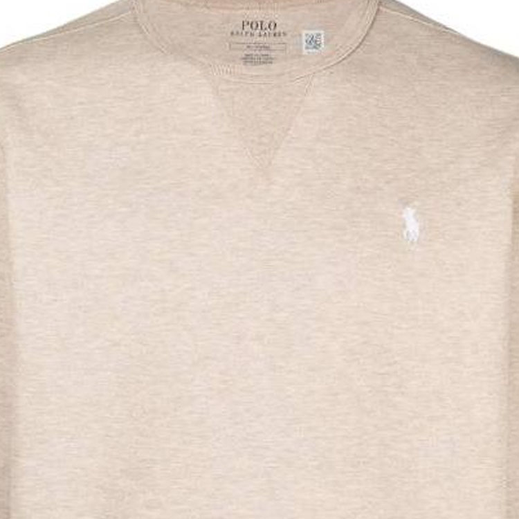 Polo Ralph Lauren Beige Crewneck Sweatshirt Men’s with Logo Embroidery. 710881519-010 圖 3