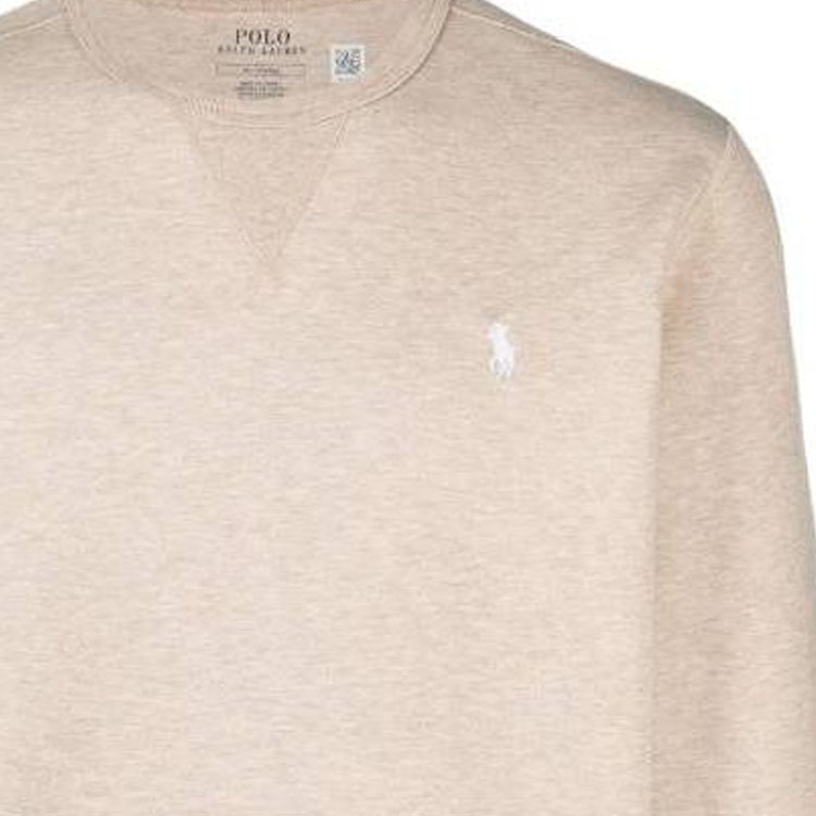 Polo Ralph Lauren Beige Crewneck Sweatshirt Men’s with Logo Embroidery. 710881519-010 圖 5