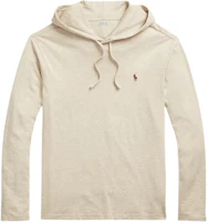 Polo Ralph Lauren Beige Hoodie with Embroidered Logo 710973743-004 Polo Ralph Lauren Beige Hoodie with Embroidered Logo 710973743-004