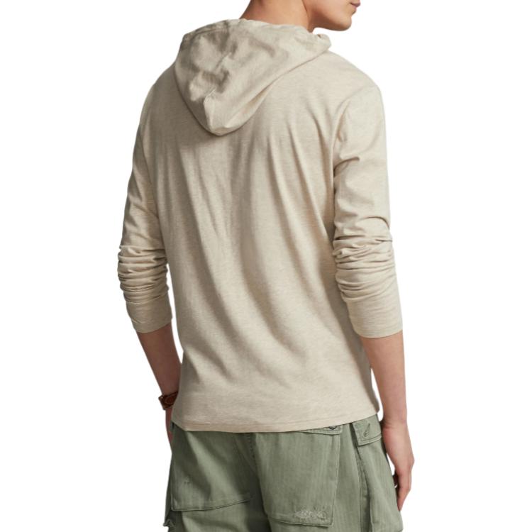 Details for Polo Ralph Lauren 米色连帽衫 带标刺绣 长袖套头衫 606356