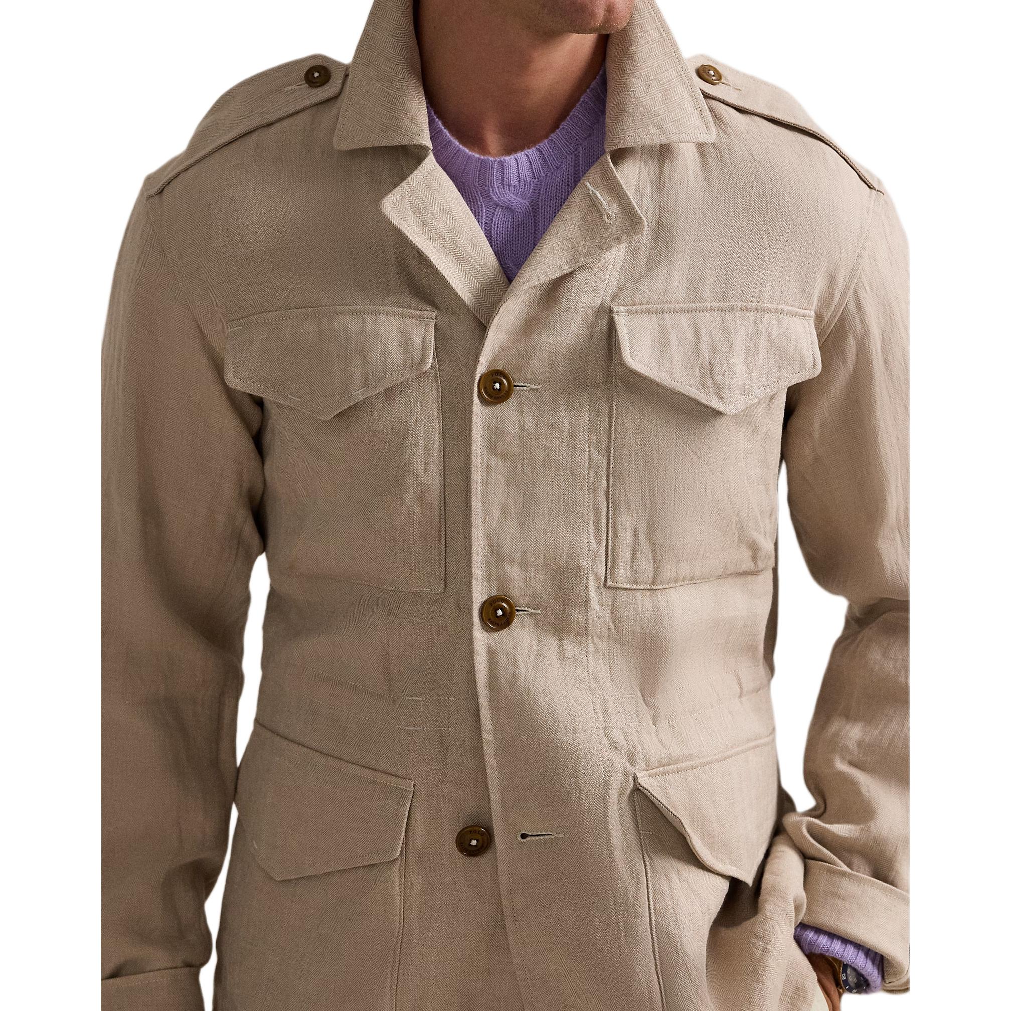 Details for Polo Ralph Lauren 男士米色單排扣長袖外套 710956071-001