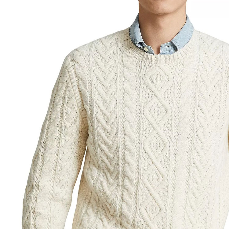 Polo Ralph Lauren Beige Solid Crewneck Pullover Sweater  Long Sleeve. 710876857-001 圖 3