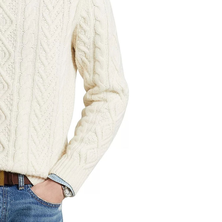 Polo Ralph Lauren Beige Solid Crewneck Pullover Sweater  Long Sleeve. 710876857-001 圖 5