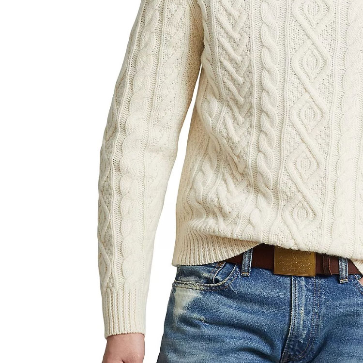 Polo Ralph Lauren Beige Solid Crewneck Pullover Sweater  Long Sleeve. 710876857-001 圖 7