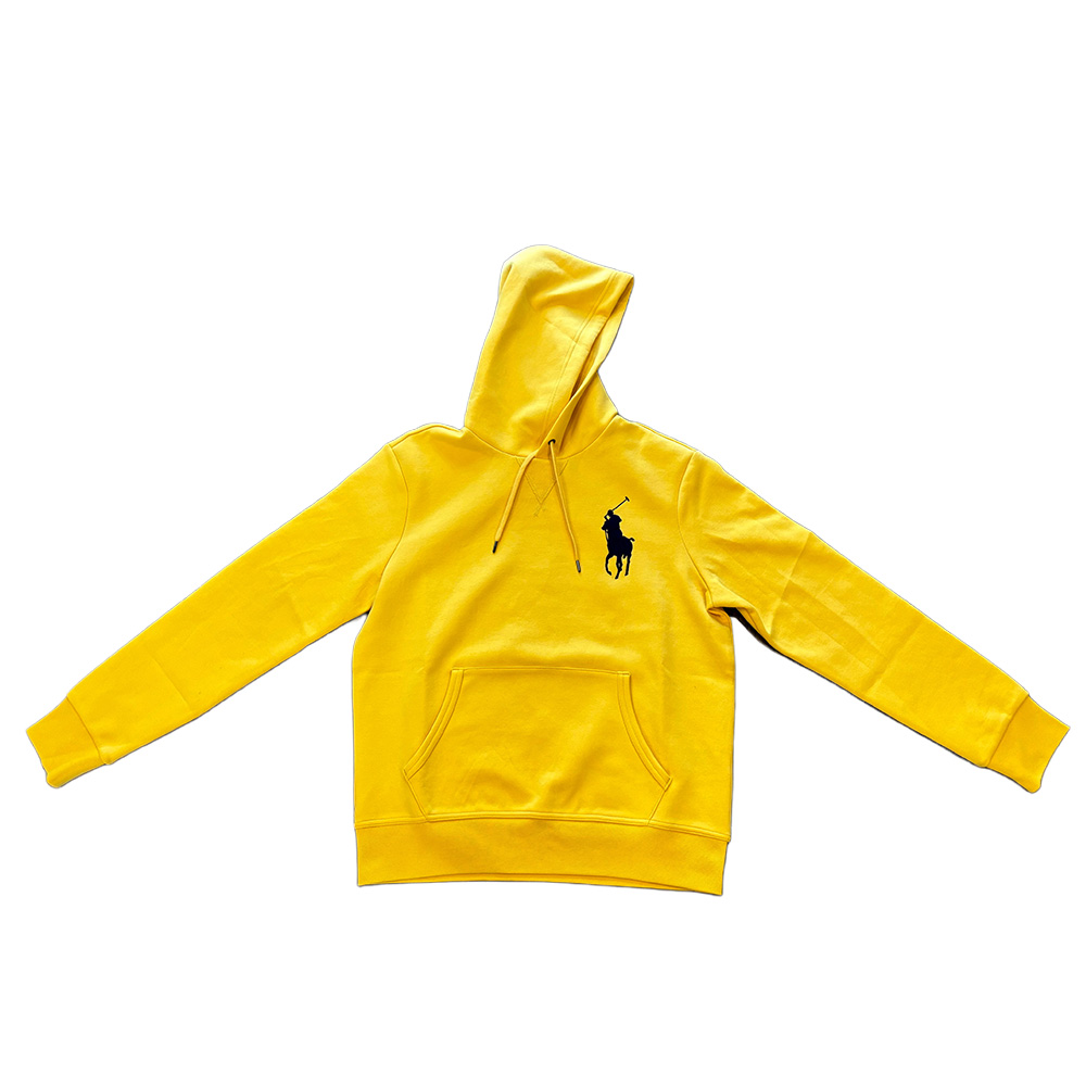Polo Ralph Lauren Big Pony Logo Embroidered Hoodie Yellow -  Long Sleeve. 710883343-007