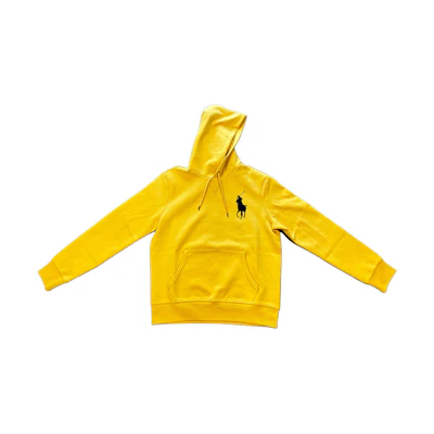 Polo Ralph Lauren Big Pony Logo Embroidered Hoodie Yellow - Long Sleeve. 710883343-007