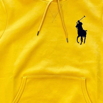 Polo Ralph Lauren Big Pony Logo Embroidered Hoodie Yellow - Long Sleeve. 710883343-007 Shop Polo Ralph Lauren Big Pony Logo Embroidered Hoodie Yellow - Long Sleeve. 710883343-007