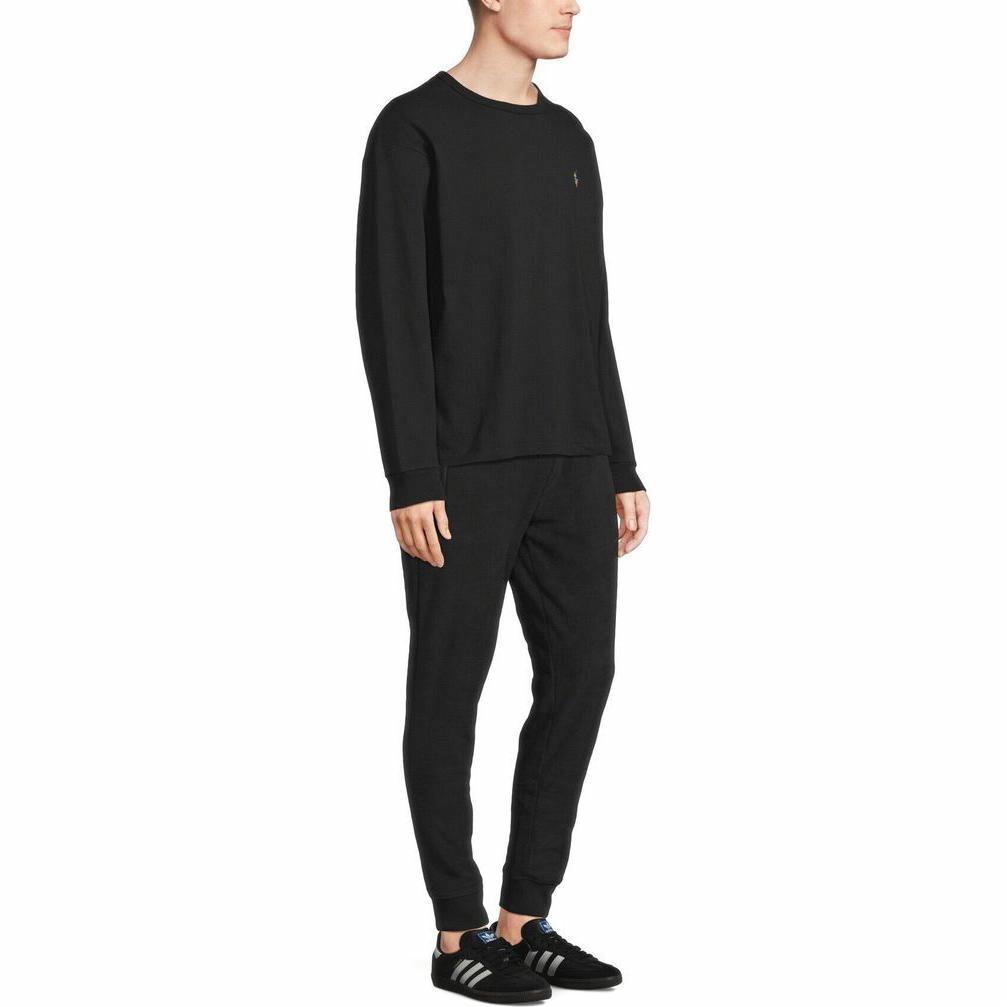 Sizing Polo Ralph Lauren Crewneck Hitam dengan Bordir Pony Warna-Warni 710926612-002