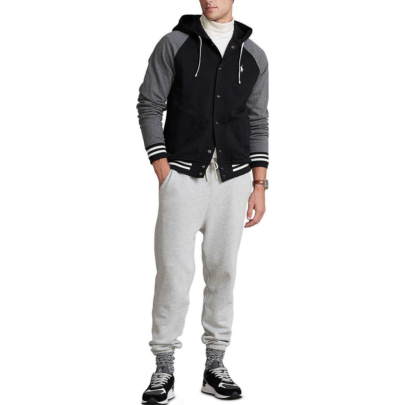 Polo Ralph Lauren Black Fleece Logo Embroidered Hoodie Jacket 710850315-001 圖 4