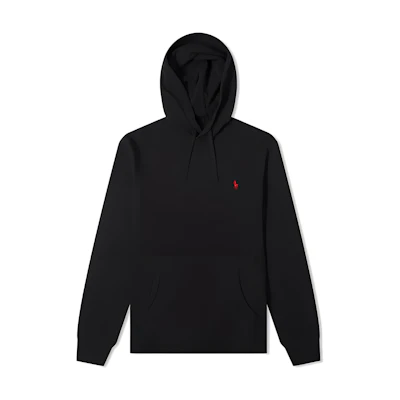 Polo Ralph Lauren Black Hoodie with Embroidered Pony Logo MNPOKNI16810531-B10