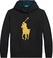 Polo Ralph Lauren Black Pullover Hoodie with Logo 710952241-001 Polo Ralph Lauren Black Pullover Hoodie with Logo 710952241-001