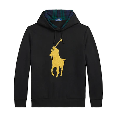 Polo Ralph Lauren Black Pullover Hoodie with Logo 710952241-001