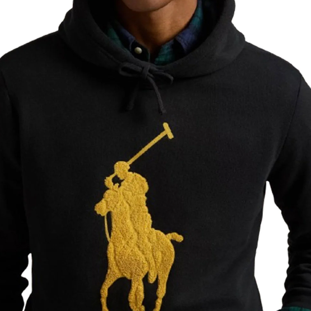 Sizing Polo Ralph Lauren 黑色连帽卫衣带标志 710952241-001