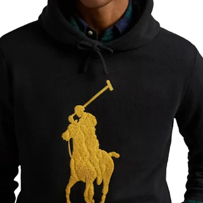 Polo Ralph Lauren 黑色连帽卫衣带标志 710952241-001 Sizing Polo Ralph Lauren 黑色连帽卫衣带标志 710952241-001