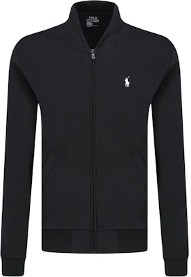 Polo Ralph Lauren Jaket Kasual Hitam Logo Bordir dengan Resleting. 710652945-001 Order Polo Ralph Lauren Jaket Kasual Hitam Logo Bordir dengan Resleting. 710652945-001