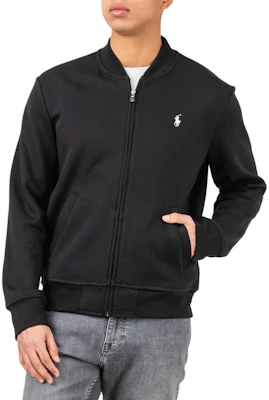 Polo Ralph Lauren Jaket Kasual Hitam Logo Bordir dengan Resleting. 710652945-001 Lookbook Polo Ralph Lauren Jaket Kasual Hitam Logo Bordir dengan Resleting. 710652945-001