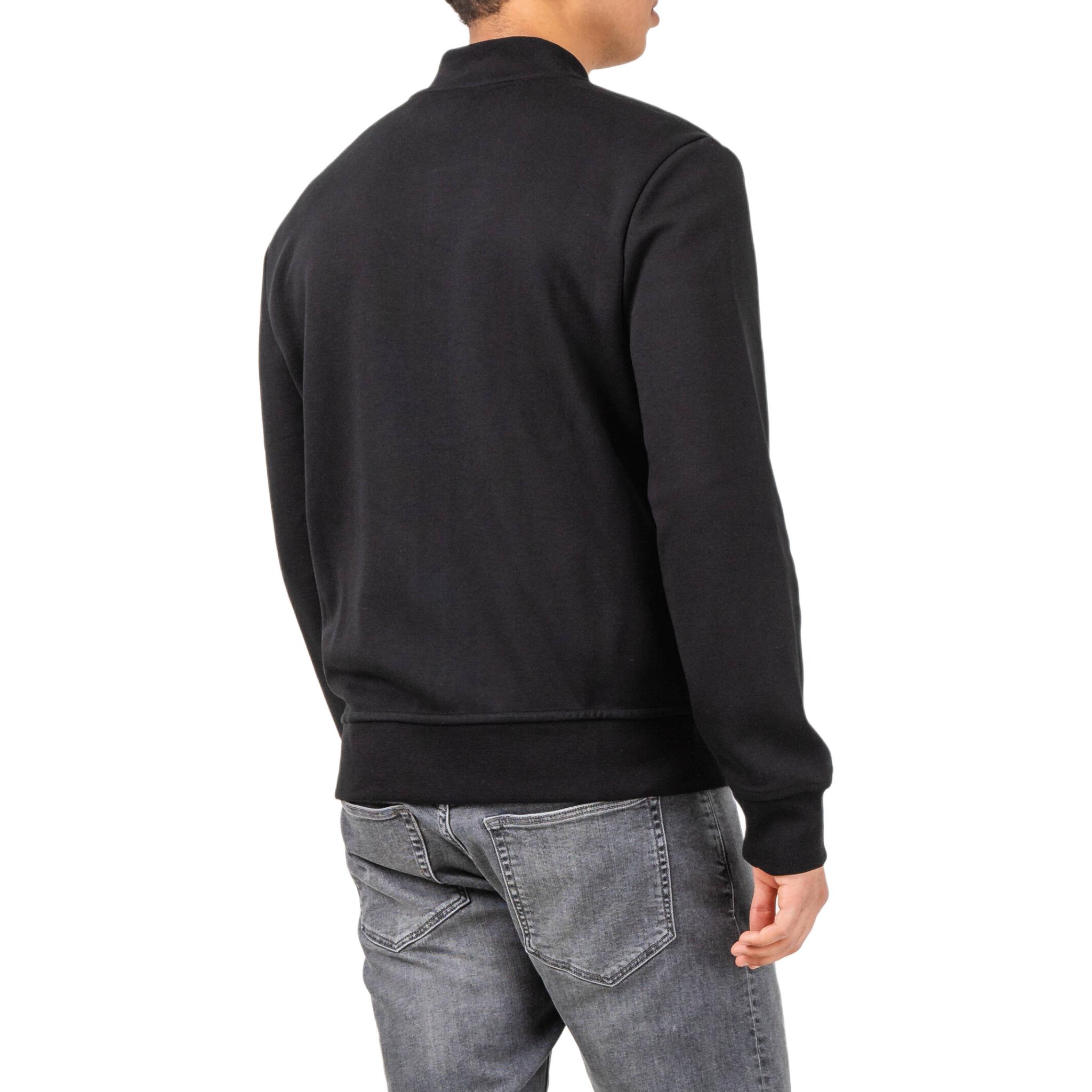 Shop Polo Ralph Lauren Jaket Kasual Hitam Logo Bordir dengan Resleting. 710652945-001