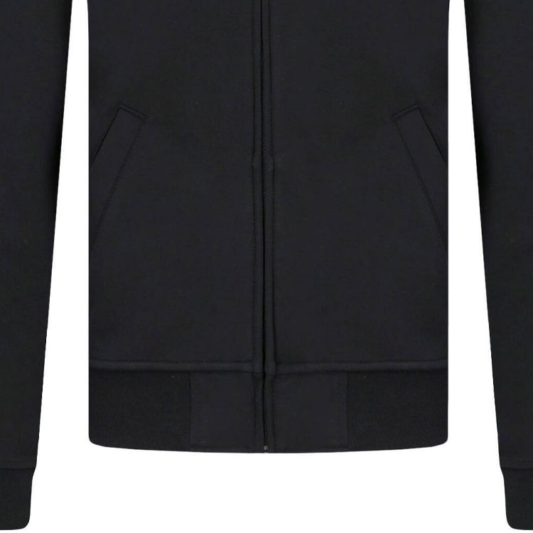 Sizing Polo Ralph Lauren Jaket Kasual Hitam Logo Bordir dengan Resleting. 710652945-001