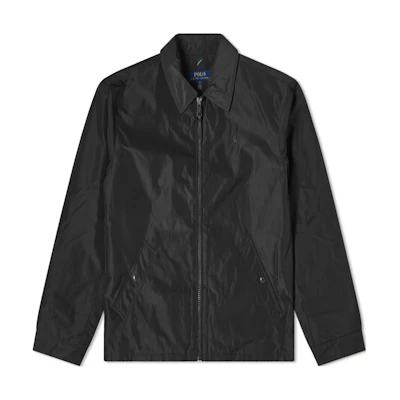 Polo Ralph Lauren Black Solid Pony Logo Zip-Up Long Sleeve Jacket 710810201-003