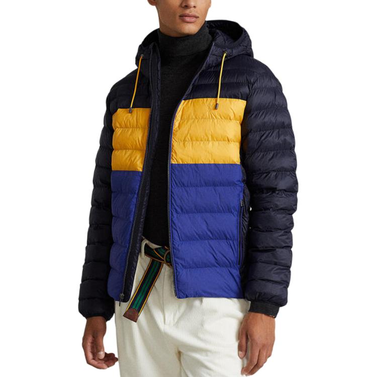 Polo Ralph Lauren Blue Colorblock Hooded Zip-Up Jacket 710877582-002